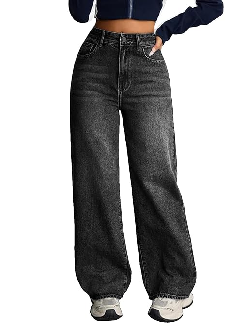 Nifty Women’s Denim Stretchable High Waist Baggy Jeans for Women