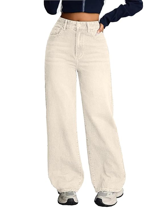 Nifty Women's Denim Stretchable High Waist Baggy Jeans for Women - Image 4