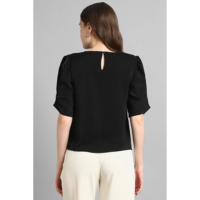 Van Heusen Women's Regular Fit Half Sleeve Round Neck Formal Top - Image 6